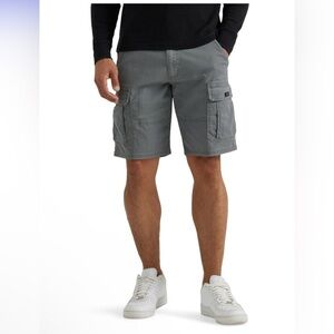 WRANGLER Mens Cargo Shorts Size 48” Waist Gray Cotton Elastane New